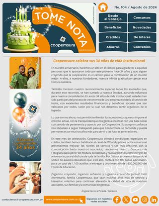 Boletín Tome Nota No. 104