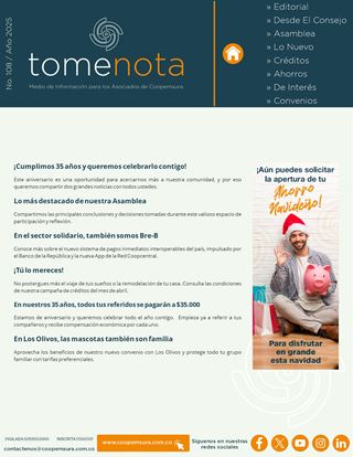 Boletín Tome Nota No. 108