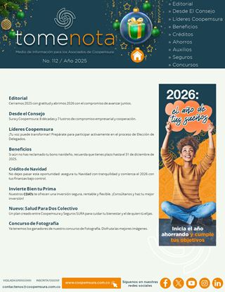 Boletín Tome Nota No. 112