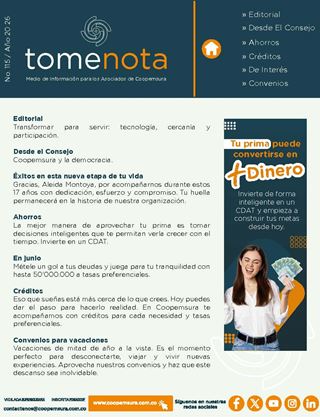 Boletín Tome Nota No. 115